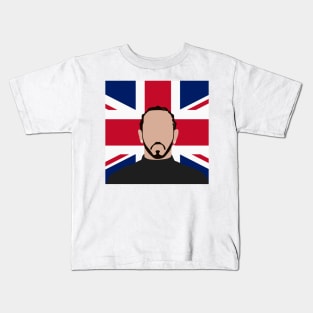 Lewis Hamilton Face Art - Flag Edition Kids T-Shirt